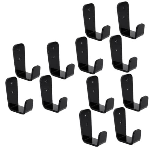Gogogmee 6 Sets Strong Durable Hockey Stick Wall Mount Holder for Ski Poles Fishing Rods Home Decor