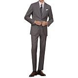 [22 Wear] スーツ メンズ 上下セット ビジネススーツ 二点セット セットアップ 二つボタン フォーマル 就職 礼服 結婚式 パーティー (グレー 2XL)