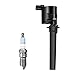 MAS Set of 6 Ignition Coils Pack & Motorcraft Spark Plugs SP493 AGSF32PM Platinum Compatible with Ford Escape Taurus Mzda Tribute Mercury Montego Sable Replacement for DG513 DG500 FD502