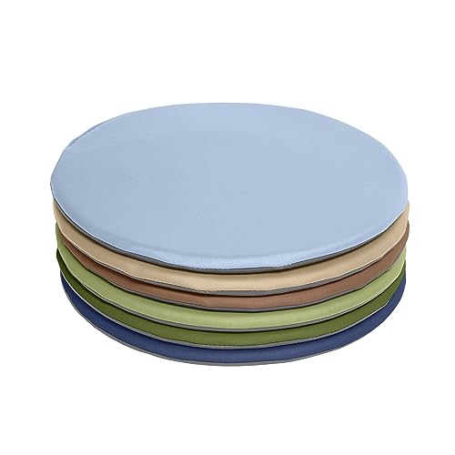 ECR4Kids SoftZone Colorful Round Floor Pad Seating Set, Classroom Furniture, Earthtone, 6-Piece