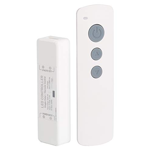 Spightdex LED Strip Light Dimmer DC 5V-24V 10A PWM Wireless RF Remote Control
