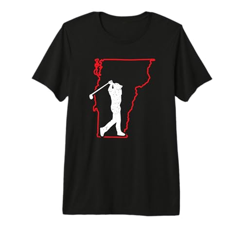 Vermont Golfer Map T-Shirt