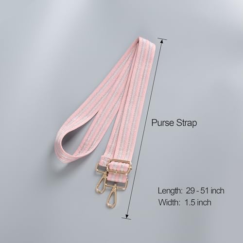 Image of chushui Woven Stripe Purse Straps,Replacement Crossbody Wide Shoulder Adjustable Strap for Bag Handbags