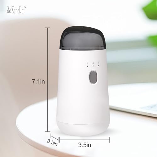 Image of Waterless Diffuser for Essential Oil, Rechargeable Mini Aromatherapy Diffuser for Home & Car, Portable Cordless Design, Fits Car Cup Holder, 3 Mist Levels, 2-Hour Timer, Type-C Charging