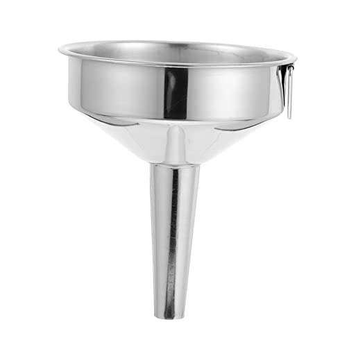 FELTECHELECTR Large Diameter Funnel for Brewing Wine Straining Stainless Steel Oil Sauce Funnels
