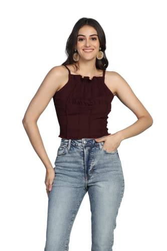 Image of GRECIILOOKS Women's Regular Fit Tops | Tops for Women | Tops for Jeans for Women | Korean Tops for Women | One Piece Dress for Women | Western Tops for Women Stylish