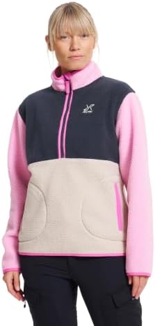 RevolutionRace Canyon Half-Zip Pile Fleece für Damen, Outdoor Teddy Fleecejacken perfekt für Wanderungen und Outdoor-Abenteuer