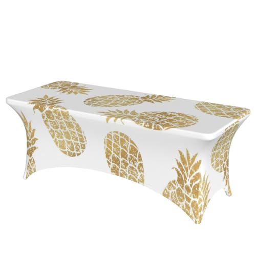 Nappe extensible imprimé ananas EdWal pour table rectangulaire - 2
