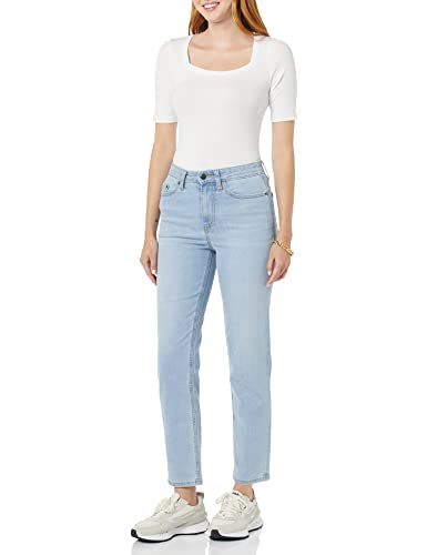 Amazon Essentials Women's High-Rise Straight Jeans - Discontinued Colors3