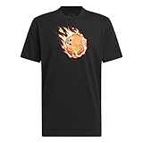 adidas Men's On Fire Graphic Basketball T-Shirt, Black
