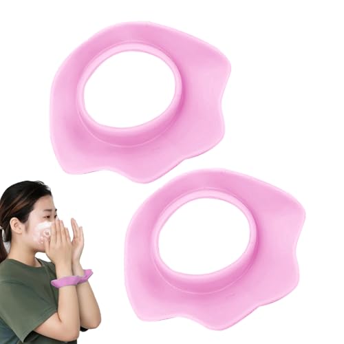 Bracelets pour laver le visage, bracelets pour laver le visage,Lot de 2 brassards pour soins de la peau pour femme | Bandes élastiques imperméables pour laver les poignets, pour le maquillage, les soi