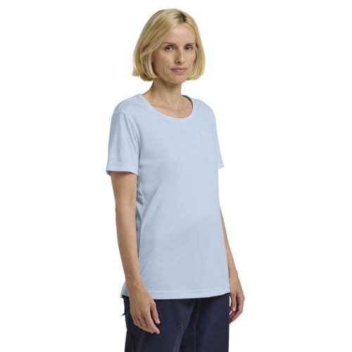 T-shirt Jack Wolfskin Tech T W anti-frottement et léger Ice Blue XL femme