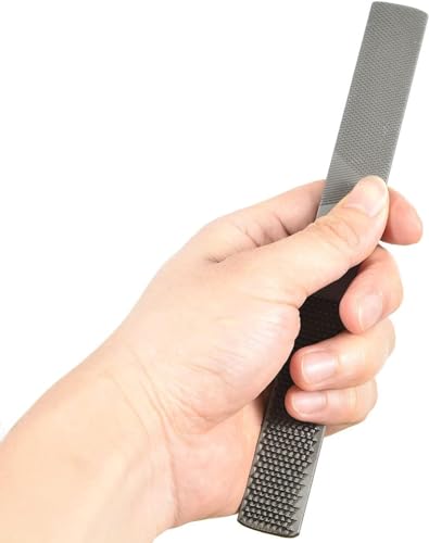 DONSTRAW 2P Wood Rasp File 4 Way Premium Grade High Carbon Hand File and Round Rasp, Half Round Flat & Needle Files Wood Rasp Set for Sharping Wood and Metal Tools - Image 4