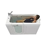 Ella's Bubbles OA2660D2PLD Lounger Walk in Tub, 26" x 60", Left Drain