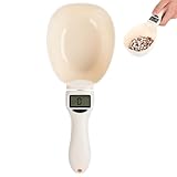 Digital Measuring Spoon Scale, Food Measuring Scoop Scale, Food Weight Scale Grams and Ounces, Polygons Measuring Spoon, ABS Kitchen Weight Scale for Food with LCD Screen, High Precision