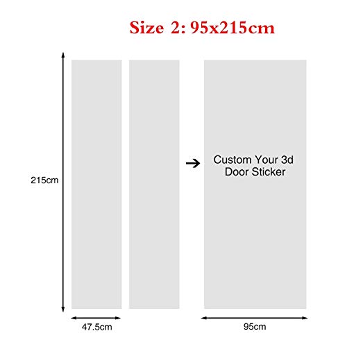 KGKBH Carta da parati 3D per porte Famoso