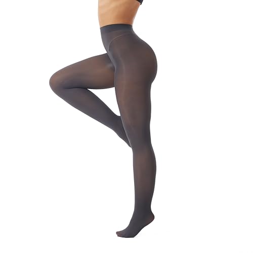Image of Frola Semi Opaque Tights for Women 40 Denier Matte Solid Color Pantyhose Soft Stockings Nylons Under Dress