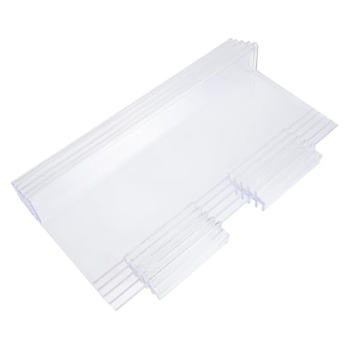 Garneck 5pcs Transparent Shoe Display Stand Plastic Shoe Shelf for Shopping Malls Retail Stores Boutiques Sleek Design Space Saving Organizer for Sneakers and Footwear