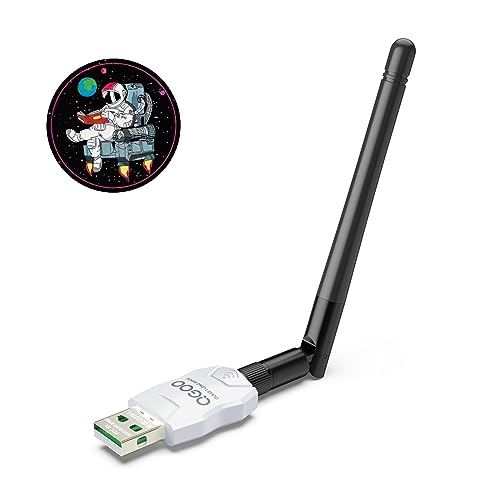 Class 1 Long Range Bluetooth Adapter for PC, QGOO USB Bluetooth Adapter for PC 5.3+EDR, Bluetooth Dongle Bluetooth Receiver Support Windows10/8.1/8/7（white-021）