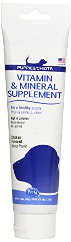 PetAg Vitamin and Mineral Supplement for Puppies Chicken Gel, 3-1/2-Ounce