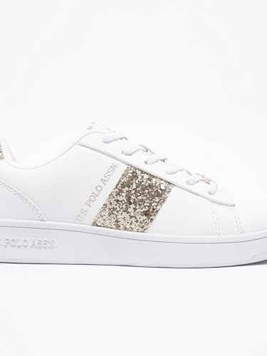 Image of U.S. Polo ASSN. Kate 3.0 Off White Sneakers Shoes with Premium Upper
