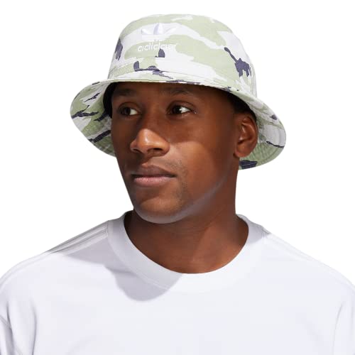 Adidas Originals Unisex Originals Washed Bucket, Ss22 Adi Camo Orbit Grey Hdwr/Shadow Navy, One Size #TOP4