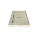 Tile Redi 4837CDL-PVC Redi Base Shower Pan, Left Dual Curb 37" W x 48" D, Black