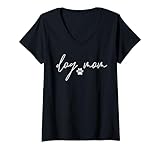 Photo Gallery donna proud dog mom gift for women, cool heart funny dog mom maglietta con collo a v Photo Gallery donna proud dog mom gift for women, cool heart funny dog mom maglietta con collo a v
