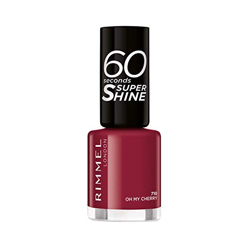 Rimmel London 60 Seconds Super Shine 710-Oh My Cherry - 1 Unidad - Imagen 3