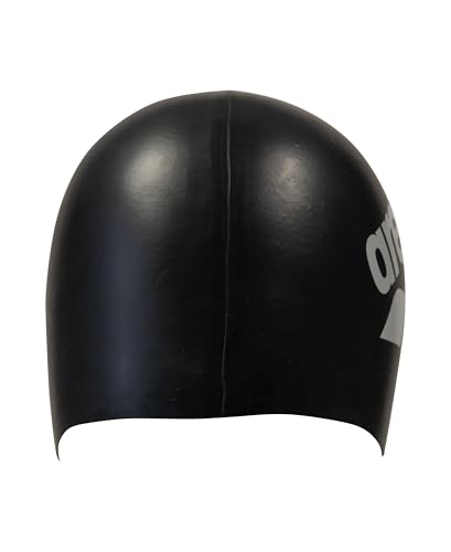 Image of Arena Unisex Big Logo Silicone Swim Cap Women and Men Fitness Swimmers Intensive Training Durable Soft Elastic Bathing Cap