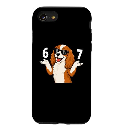 Cavalier King Charles Spaniel 67 Meme �T���O���X ���[���A �h�b�O �X�}�z�P�[�X iPhone SE (2020) / 7 / 8 �p