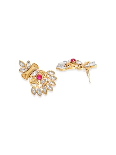 Image of Rubans Necklace Set Gold Plated Traditional Jewellery Gift for Women & Girls