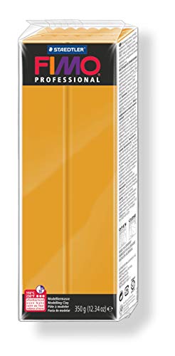 Preisvergleich Produktbild Staedtler 8001-17 Modelliermasse Fimo Professional (ofenhärtend, 350 g, höchst formstabil, exakt konditionierbar, true colours, perfekt mischbar, hohe Qualität Made in Germany) ocker
