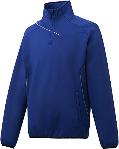 DESCENTE(デサント) 野球 フリースジャケット バリアフリース 高校野球対応 DBX-2762 ロイヤルブルー×Cシルバー L