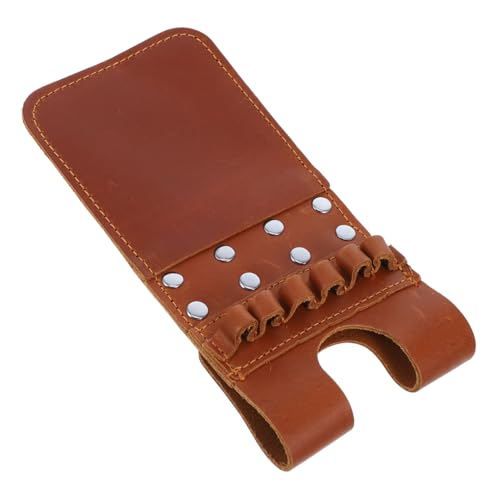 BCOATH Outdoor Waist Arrow Bag Pocket Arrow Holder for Arrows Durable Leather Arrow Storage Container for Bow Hunting and Target Practice