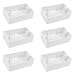 YOLUFER 6 Pcs Switch Outlet Box, Wall Socket Plate, Surface Mount Backbox Safety Electrical Installation Accessory for Home, White