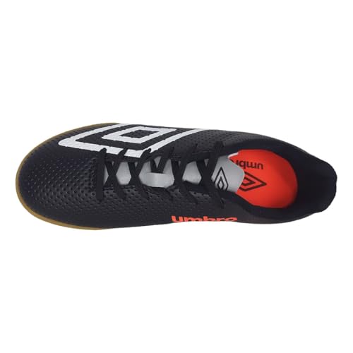 Chuteira Futsal, Force, Umbro, Masculina, Preto/Branco/Coral, 43