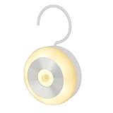 Iwinna Motion Sensor Night Light, Smart Night Light for Kids, LED Stairs NightLight Stick-On Closet Light Wall Motion Activated Lamp Warm White Light Sensor Night Lights
