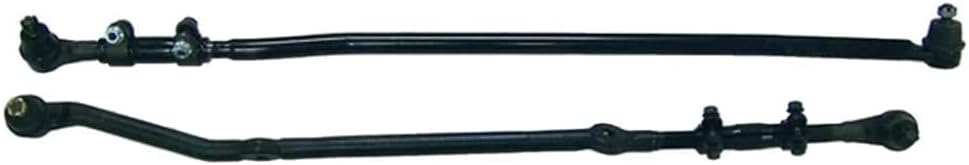 KarParts360 For Jeep Comanche 1991 1992 Steering Kit | Rear | MJ Model | Black | Metal | Heavy Duty | Left-Hand Drive Models Only | Excluded Steering Stabilizer