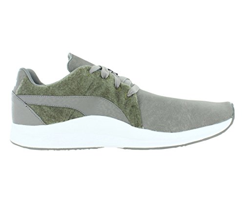 PUMA PUMA Mens Haast Lace Steel Gray/Burnt Olive/White 13 D - Medium