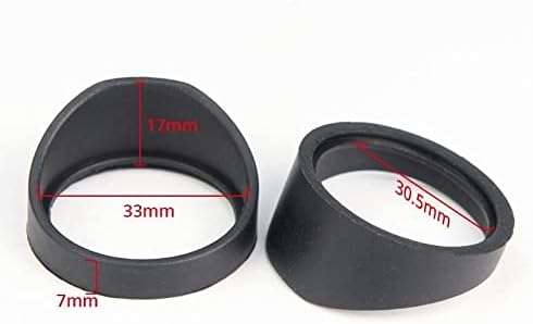 Miniatura 2 de Kit de accesorios para microscopio estéreo ocular ocular de goma 1.299 in Accesorios para microscopio Escudo de ojos Diapositivas de microscopio