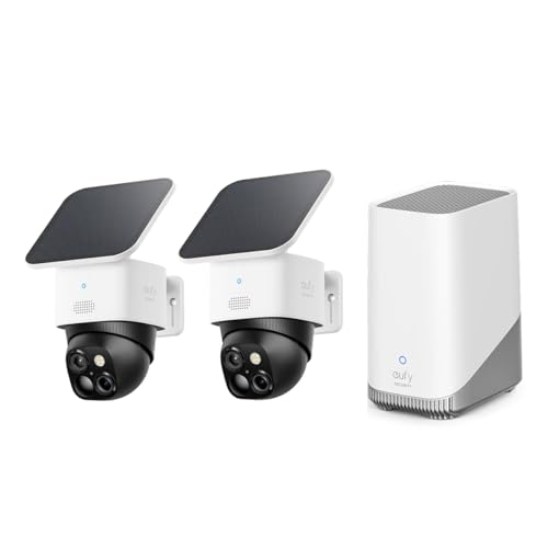 Anker Eufy Security SoloCam S340 (屋外カメラ)x2個 + HomeBase(ホームベース) セット