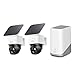 Anker Eufy Security SoloCam S340 (屋外カメラ)x2個 + HomeBase(ホームベース) セット