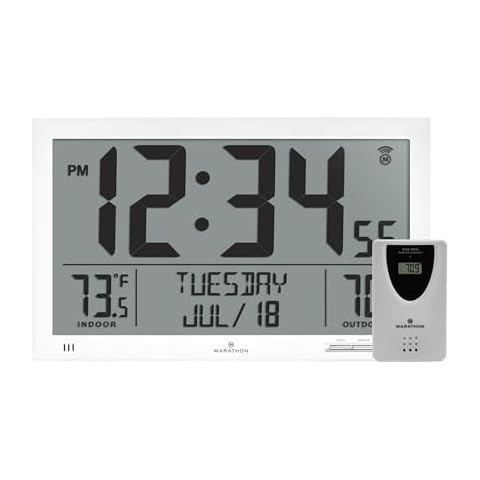 Marathon Atomic Full Calendar Wall Clock Cover