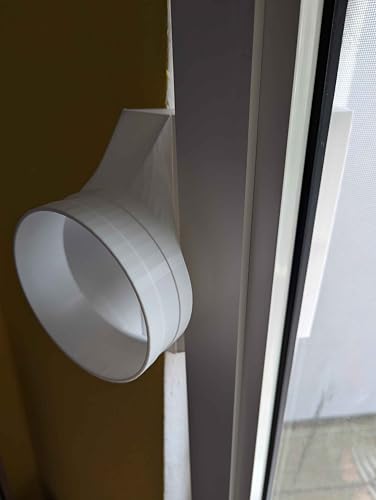 Klimaanlagen-Schlauch-Adapter für Dachfenster und Kippfenster – 14,5 cm Durchmesser, mit Universal-Gewinde für mobile Klimaanlagen | Jetzt noch besser – durch Rückmeldungen unserer Kunden optimiert