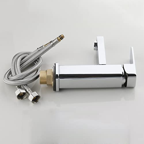 Grifo de cocina y baño monomando cromado para lavabo de 1 orificio 7