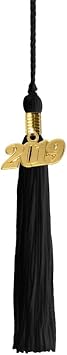 Kindergarten Graduation Tassel - Gold Charm - 1 Color, 2019, Dark Green