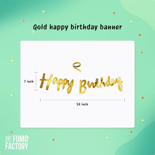 Image of The FOMO Factory 53 Pcs Pastel Green Birthday Decoration Kit | Metallic Confetti Balloon Arch + Large Pastel Green Curtain + HBD Banner | Easy Birthday Decoration, DIY Kids Party Prop (Green53)