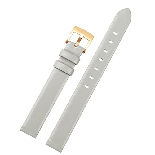 Bracelet en cuir véritable 12mm gris or montre Swarovski 5158544