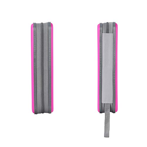 Uentip Cd Case Holder, 96 Capacity Dvd Case Hard Plastic Case Holder Cd Organizer Wallet Protective Dvd Storage (96, Pink) #TOP1